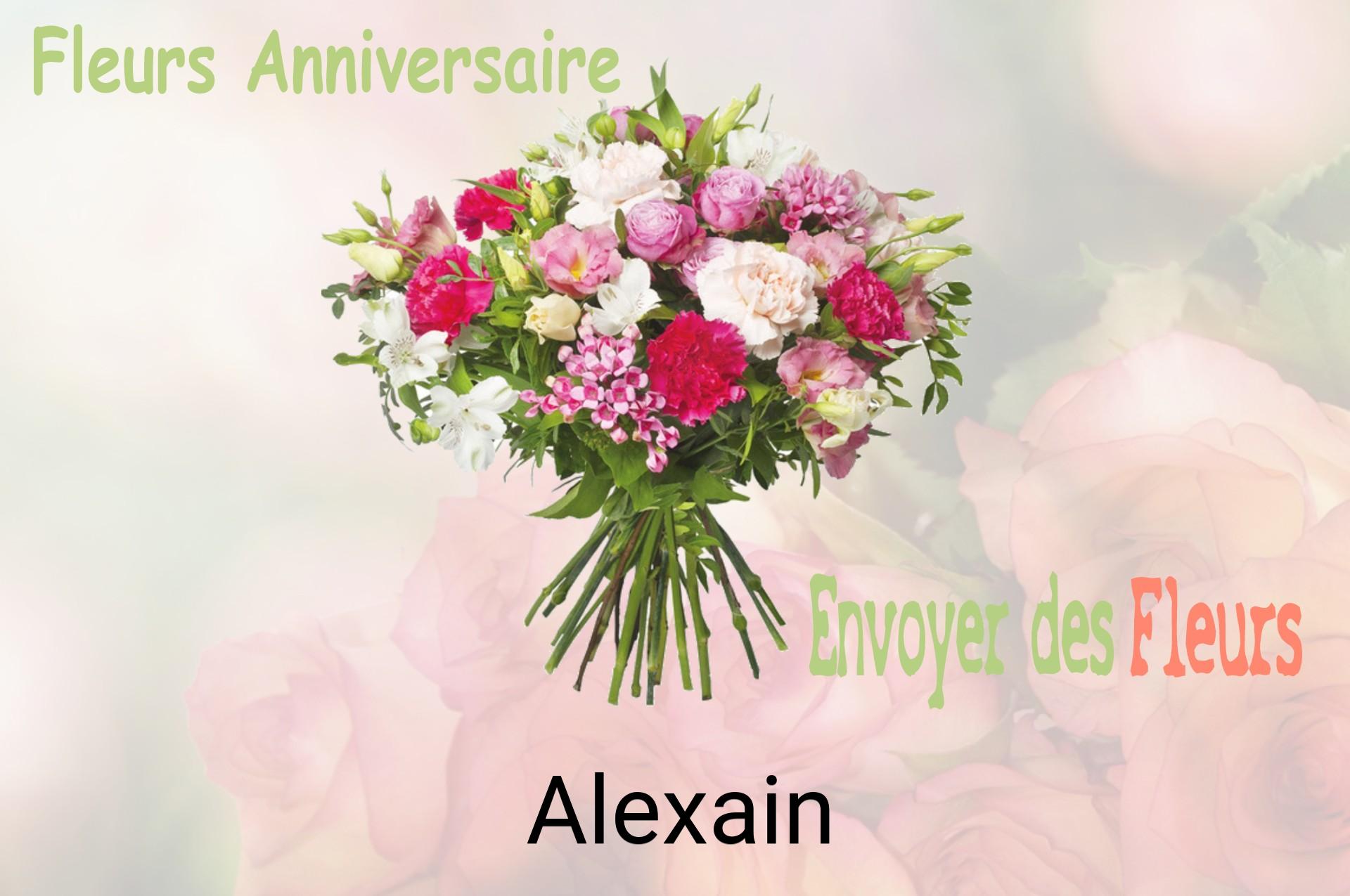 Bouquet de fleurs d’anniversaire livré à Alexain